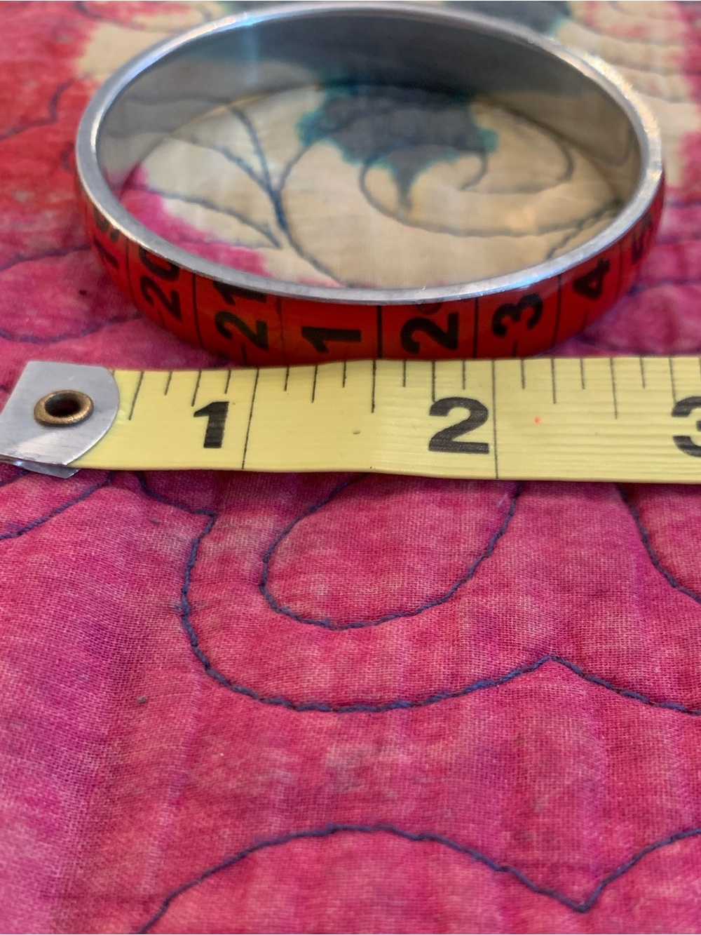 🌹RETRO TAPE MEASURE BANGLE BRACELETS❤️3 TOTAL! EXCELLENT CONDITION! - Picture 4 of 5